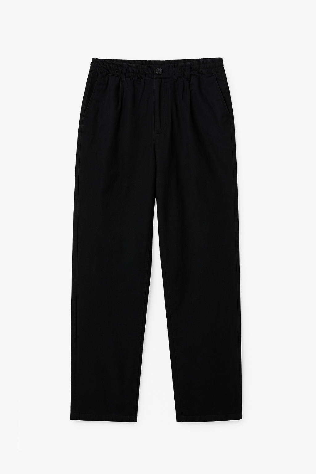 Straight fit Linen Pants - Black