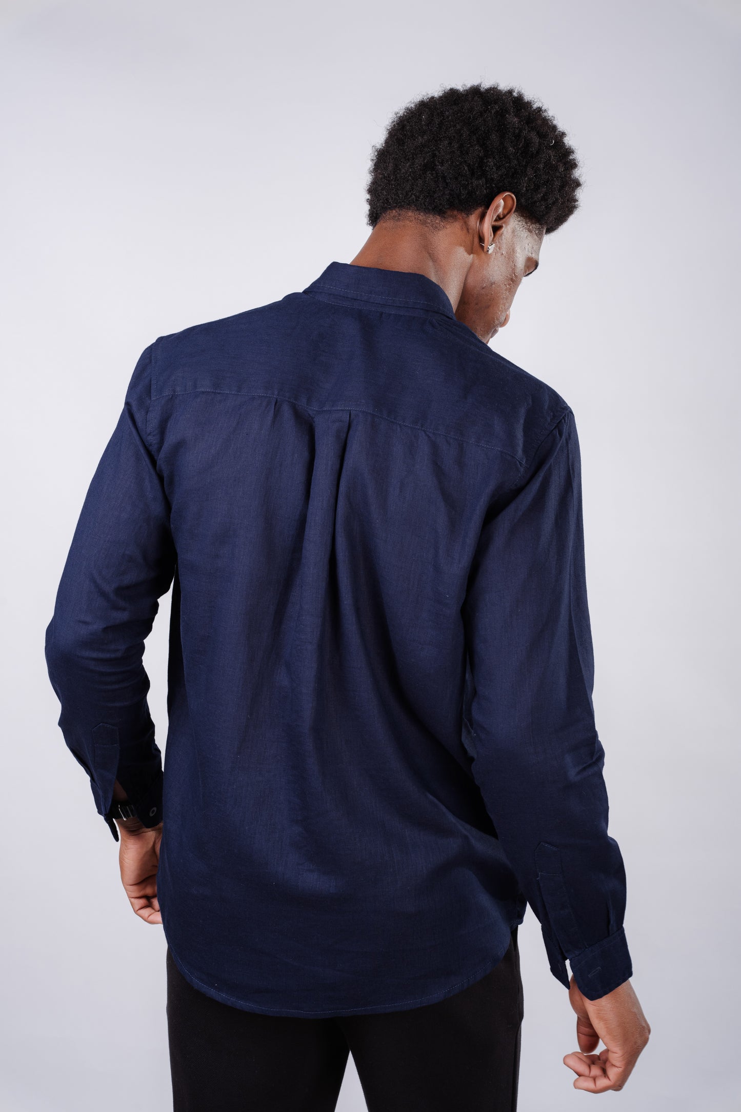 Linen shirt- Navy