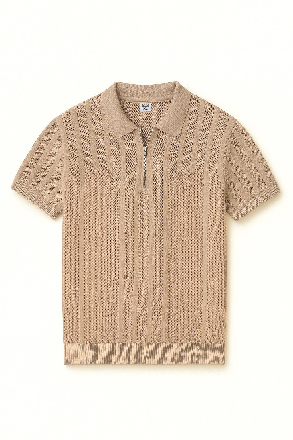 Tricot With Zipper Shirt- Olive