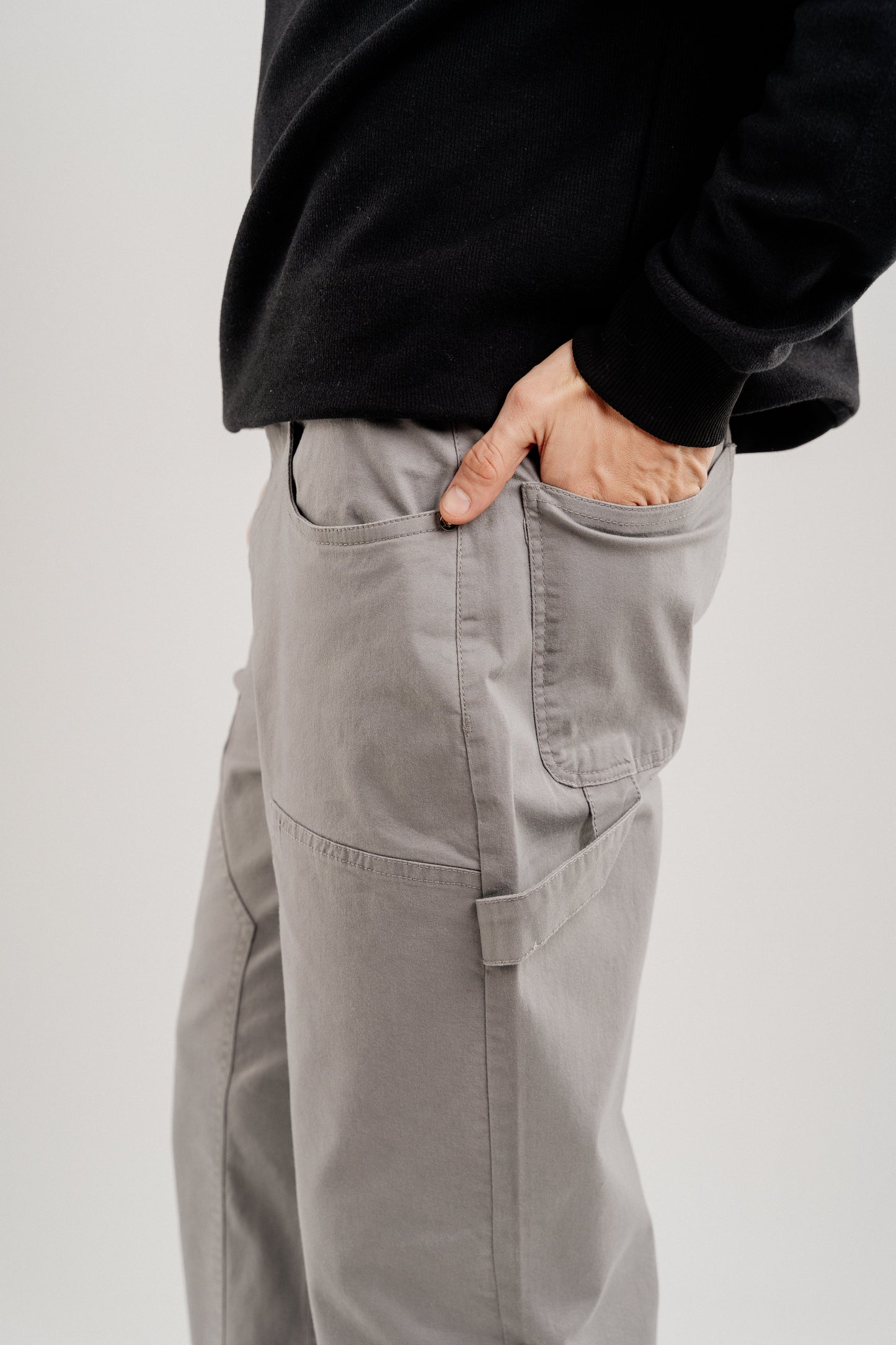 GREY CARPENTER PANTS
