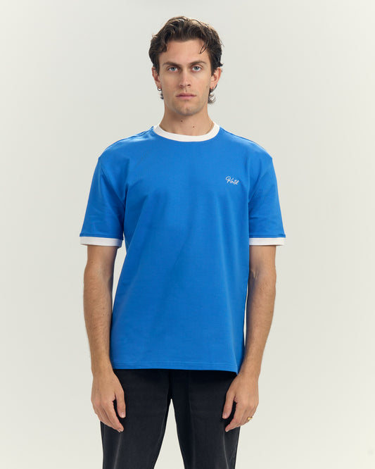 Ringer Tee in Blue