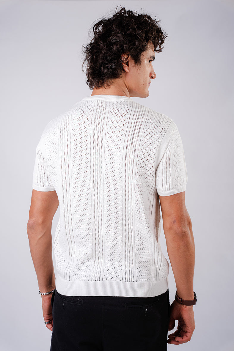 Summer Knit Shirt - White