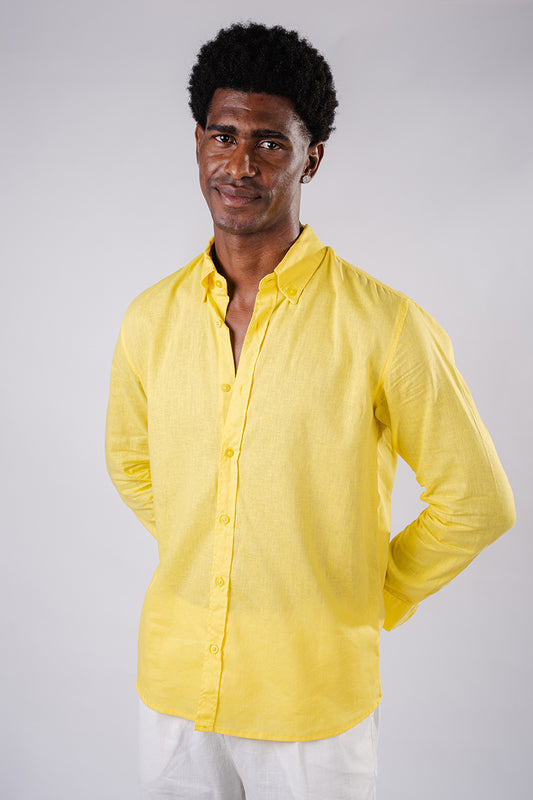 Linen shirt- Yellow