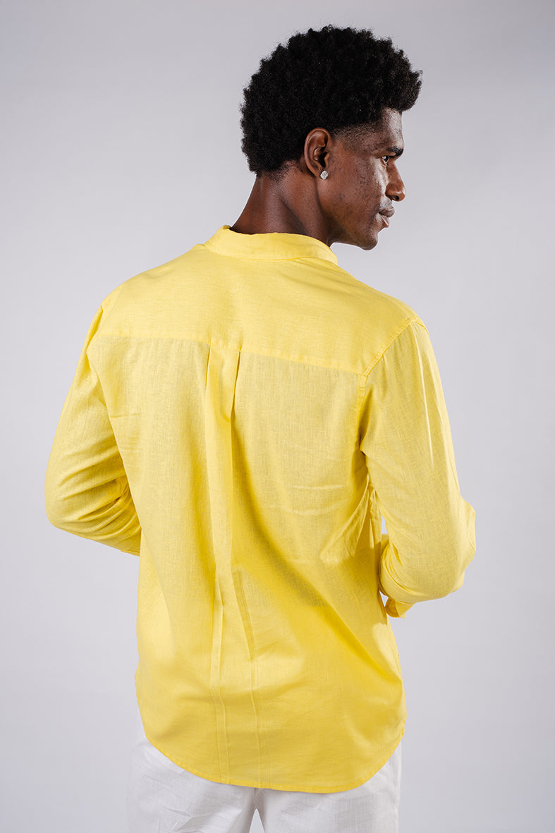 Linen shirt- Yellow