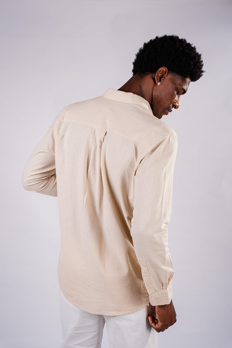 Linen shirt- Beige