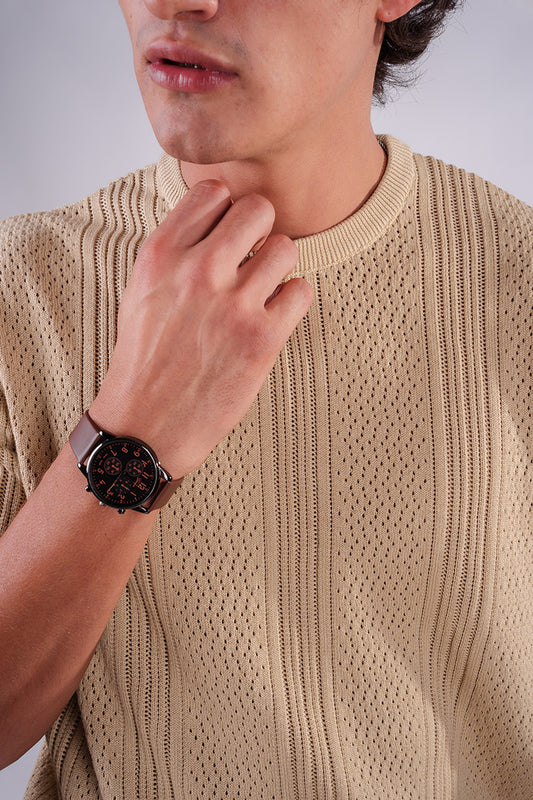 Summer Knit Shirt - Beige