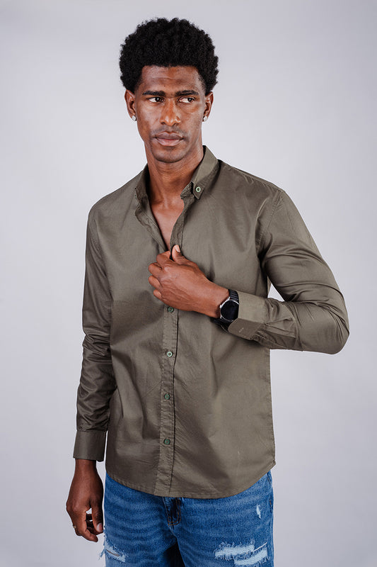 The Oxford Shirt - Olive