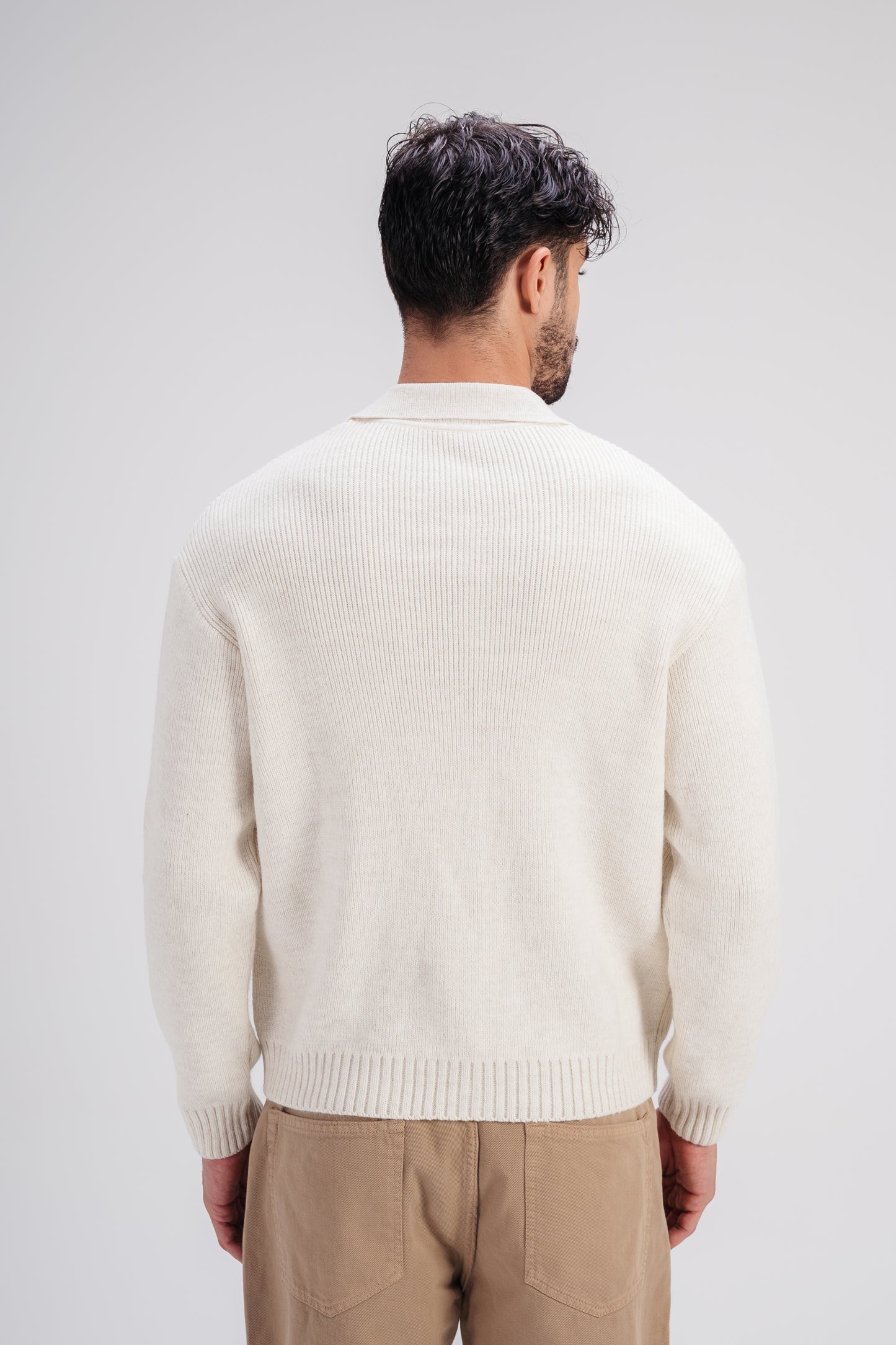 Knitted Sweater in White
