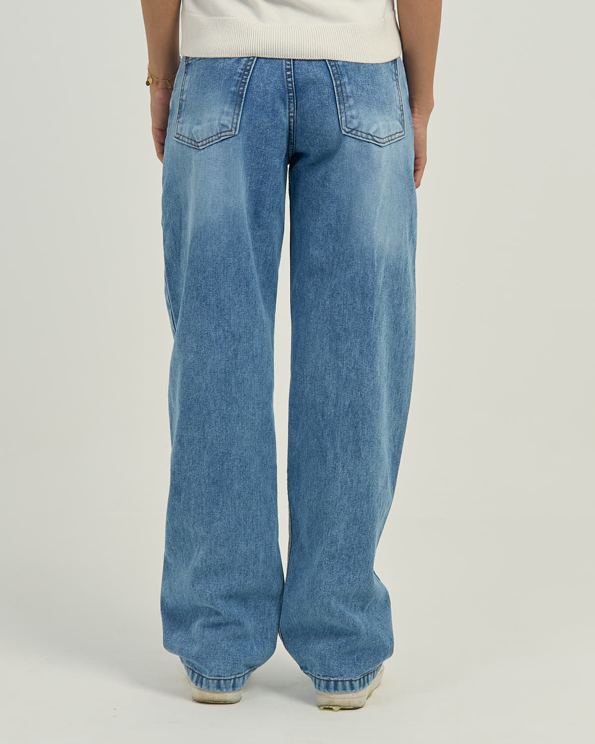 Women's High-Rise Wide-Leg Relaxed Jeans Blue