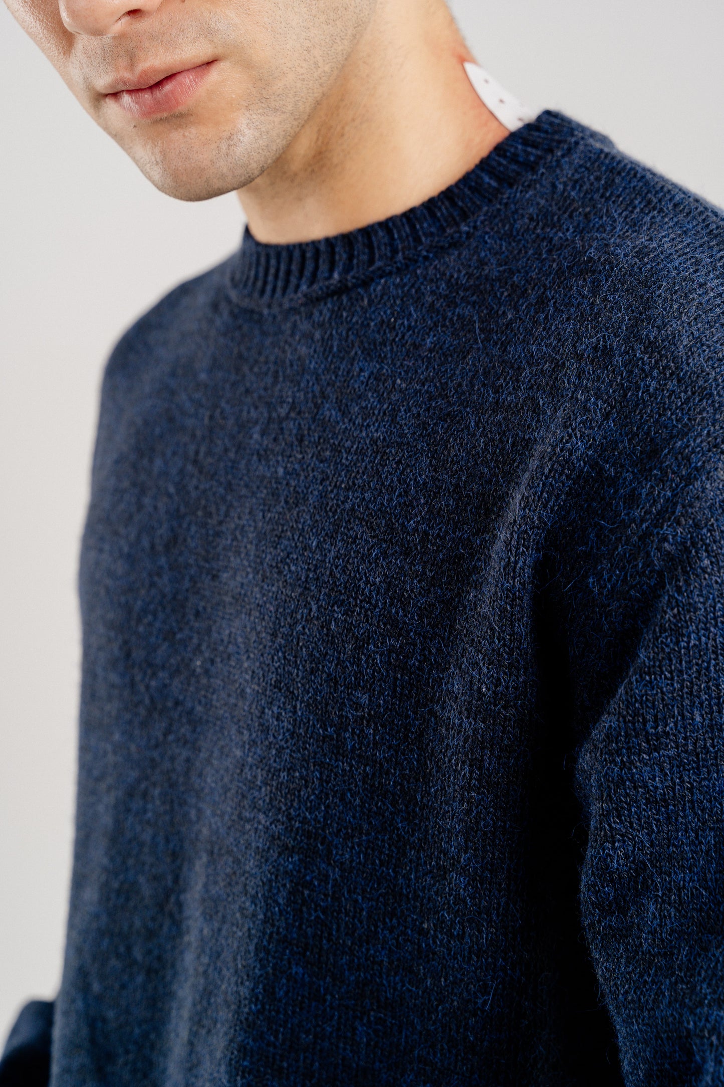 WOOL SWEATER NAVY BLUE