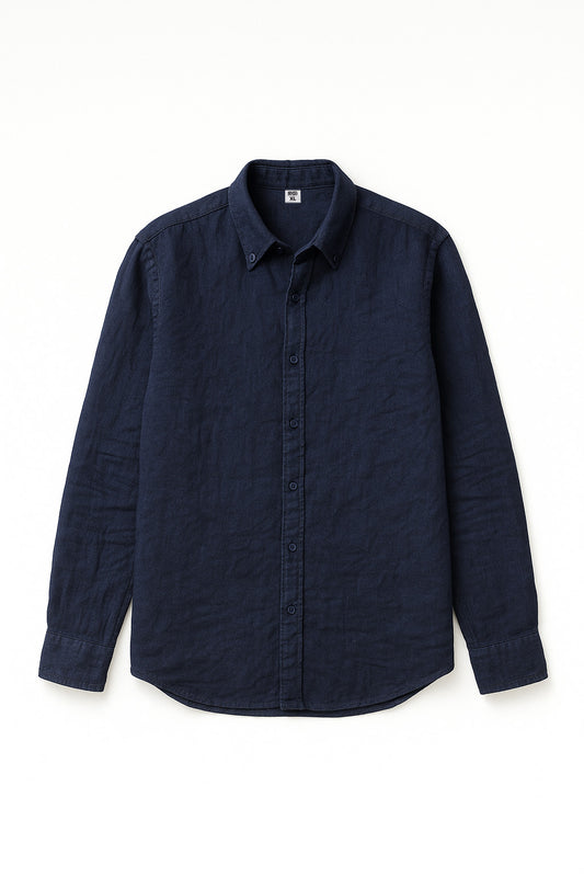 Linen shirt- Navy