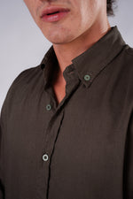 Linen shirt- Olive