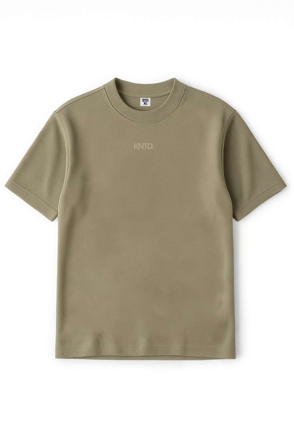 OLIVE KNTD BASIC T-SHIRTT