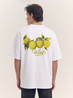 Men's Oversized Tennis Graphic Tee Off White
