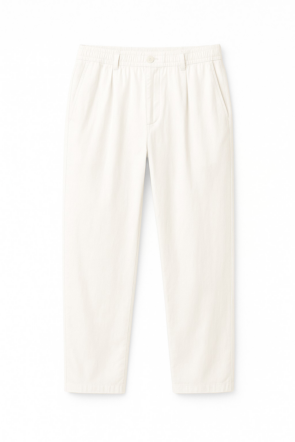 Straight fit Linen Pants - OFF White