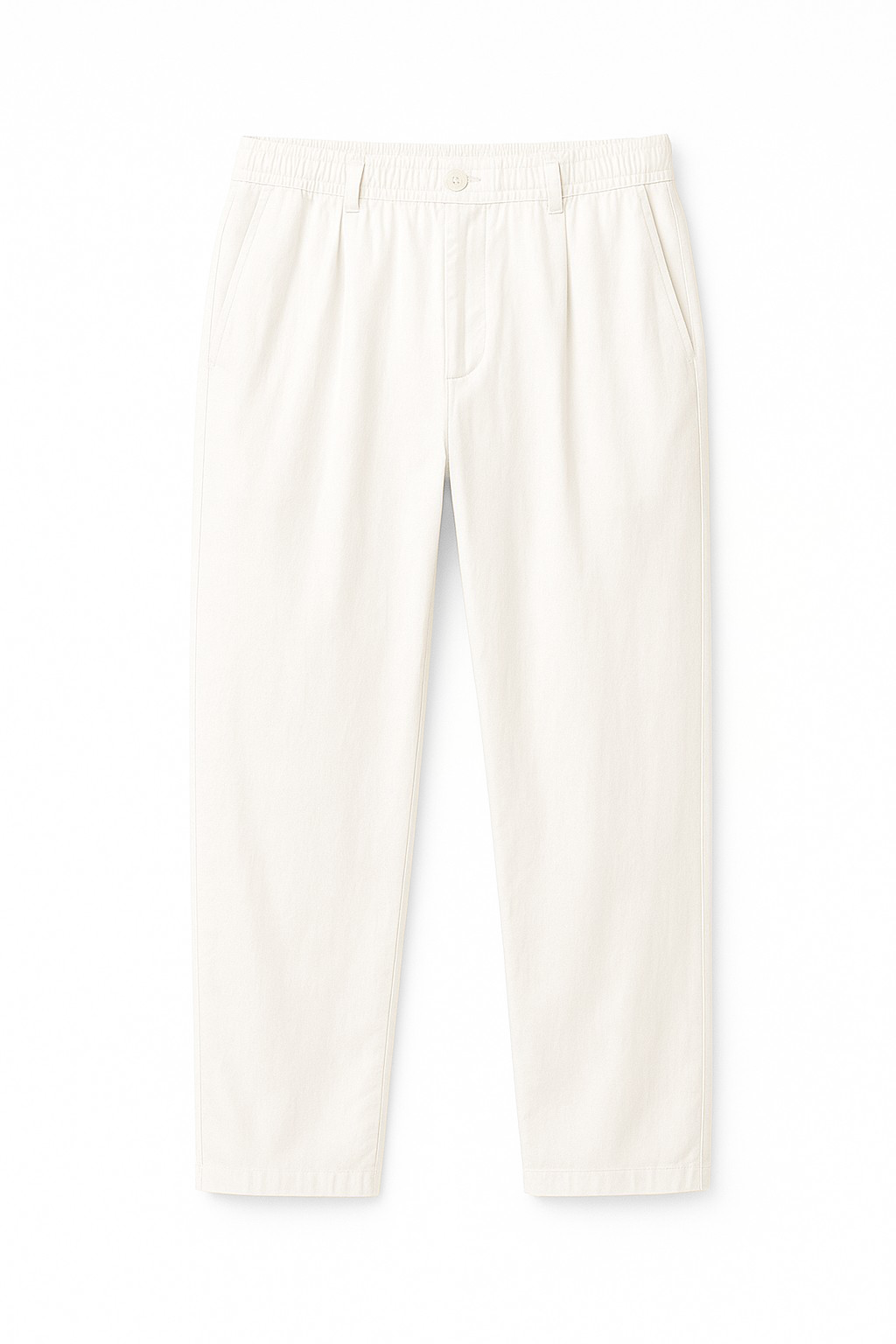 Straight fit Linen Pants - OFF White