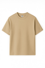 Basic Oversized T-shirt - Beige