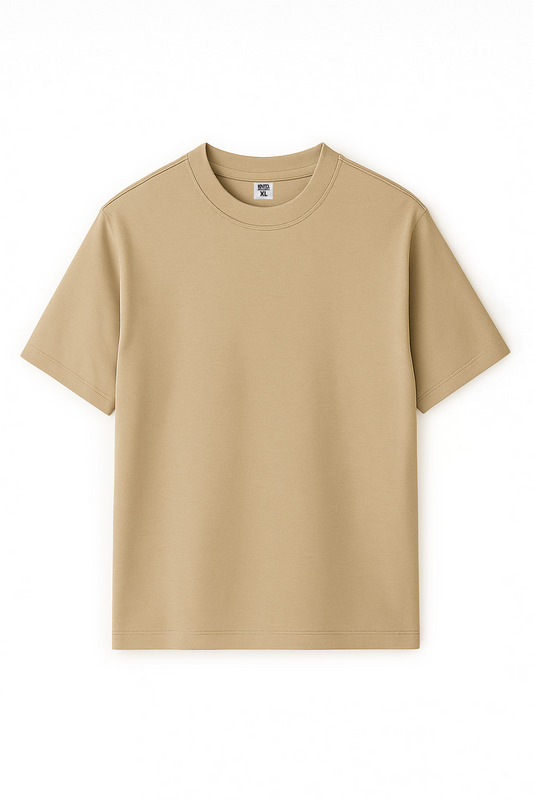 Basic Oversized T-shirt - Beige