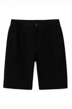 Straight fit Linen Shorts - Black