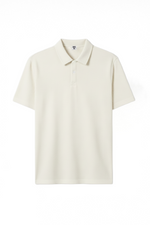 Button Down Off White Polo T-Shirt
