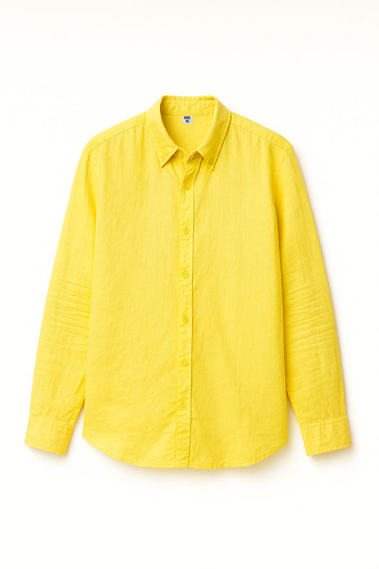 Linen shirt- Yellow