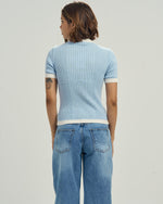 Knit Tee In Sky blue