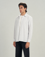 Classic Pinstripe Shirt In olive