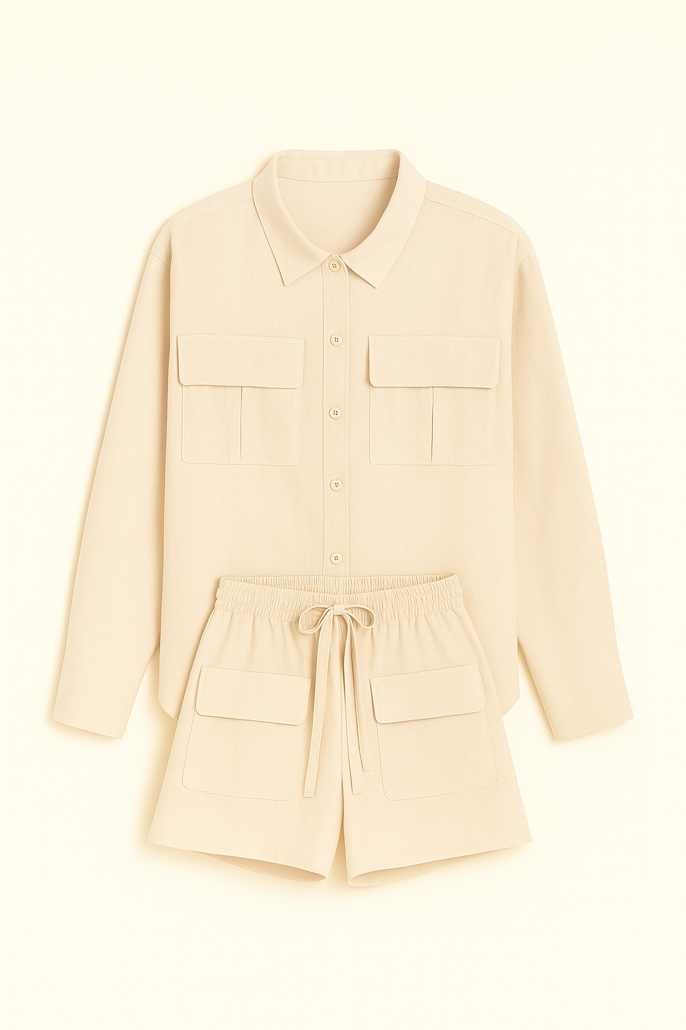 Essentials 2-Piece Beige Set