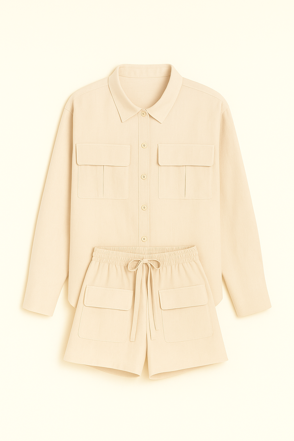 Essentials 2-Piece Beige Set