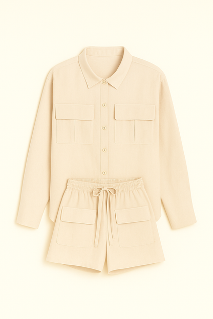 Essentials 2-Piece Beige Set