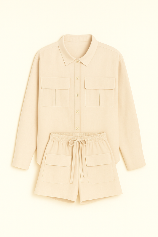 Essentials 2-Piece Beige Set