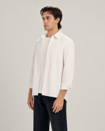Classic Pinstripe Shirt In Beige