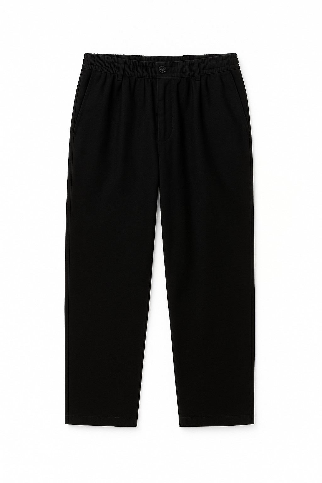 Straight fit Linen Pants - Black