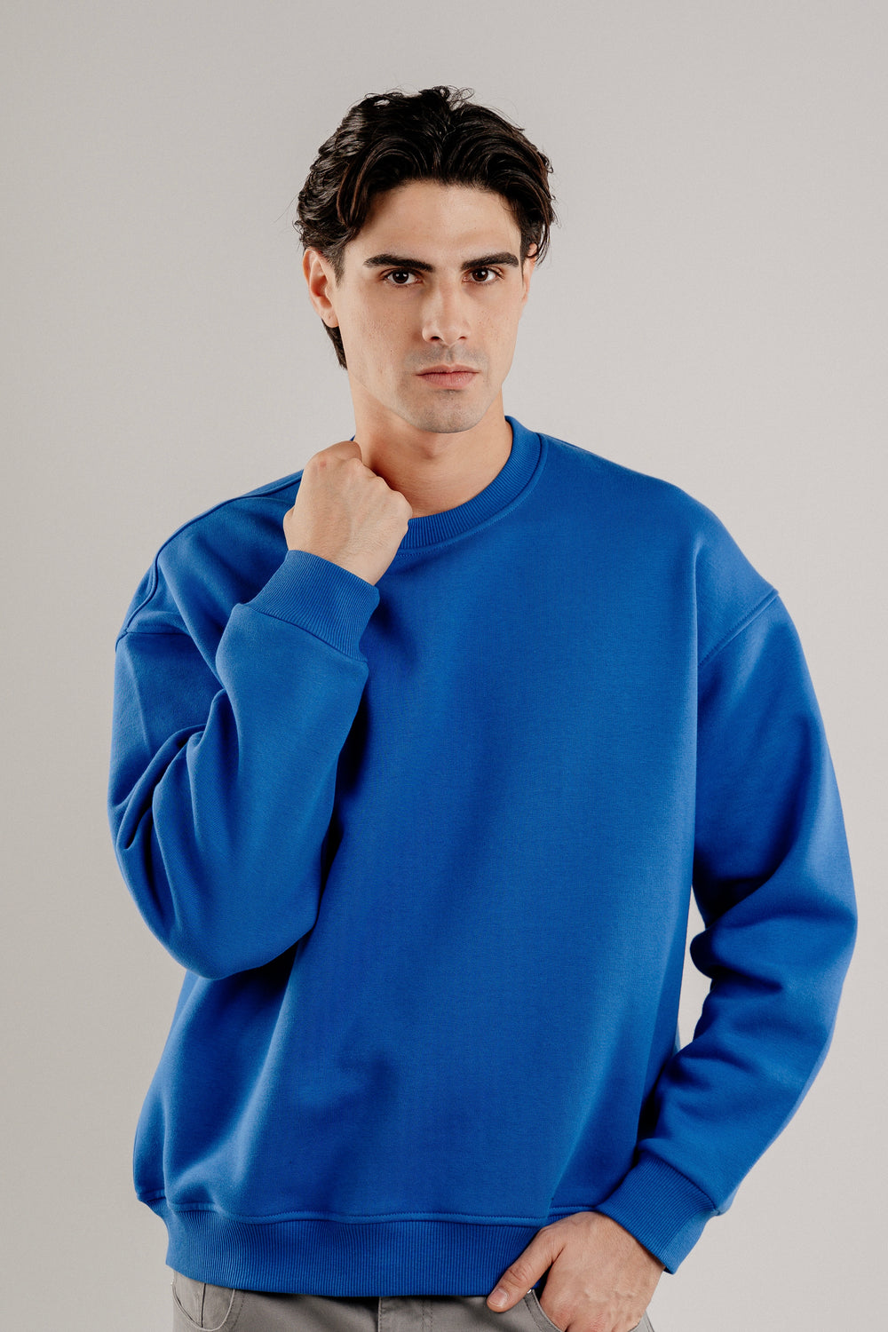 COBALT BLUE CREW NECK