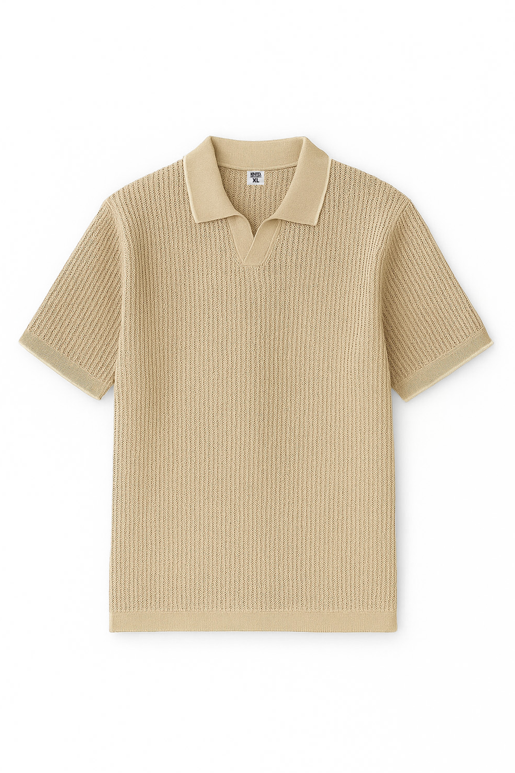 Summer knit polo-olive