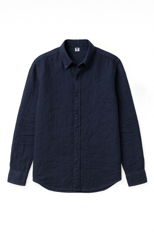 Linen shirt- Navy