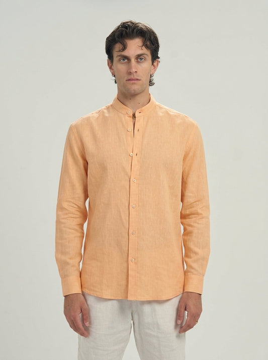 Peach Linen Shirt