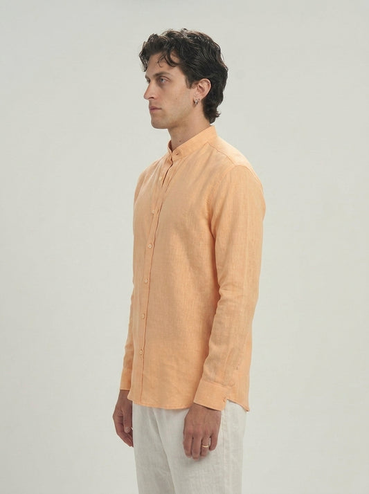 Peach Linen Shirt
