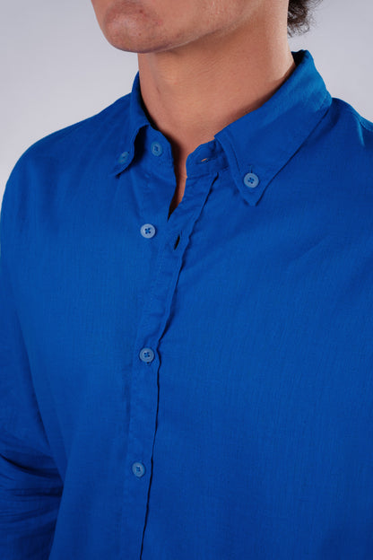 Linen shirt- Blue