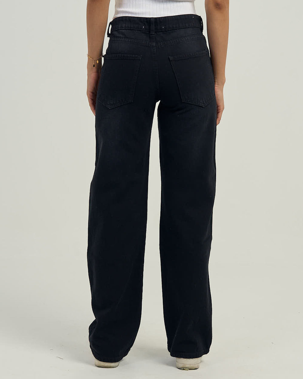 Women black pants High Sparkle High-Rise Wide Leg Jeans