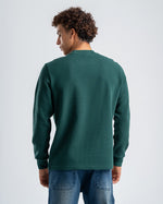 Men's Drak Olive Standard Fit Crew Neck Pullover