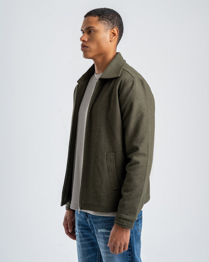 Wool Jacket with Zipper – Oily