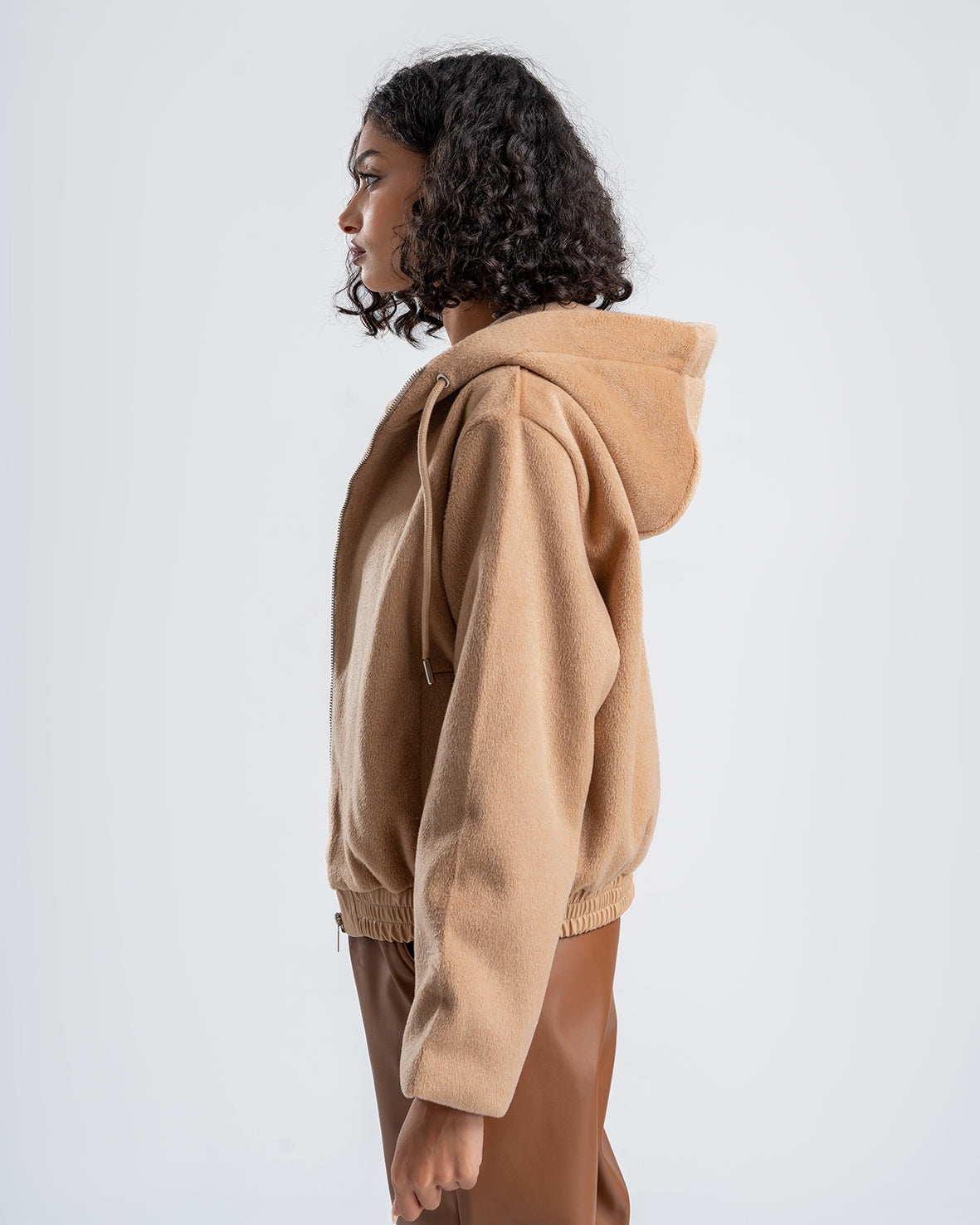 Women's Faux Fur Beige Jacket