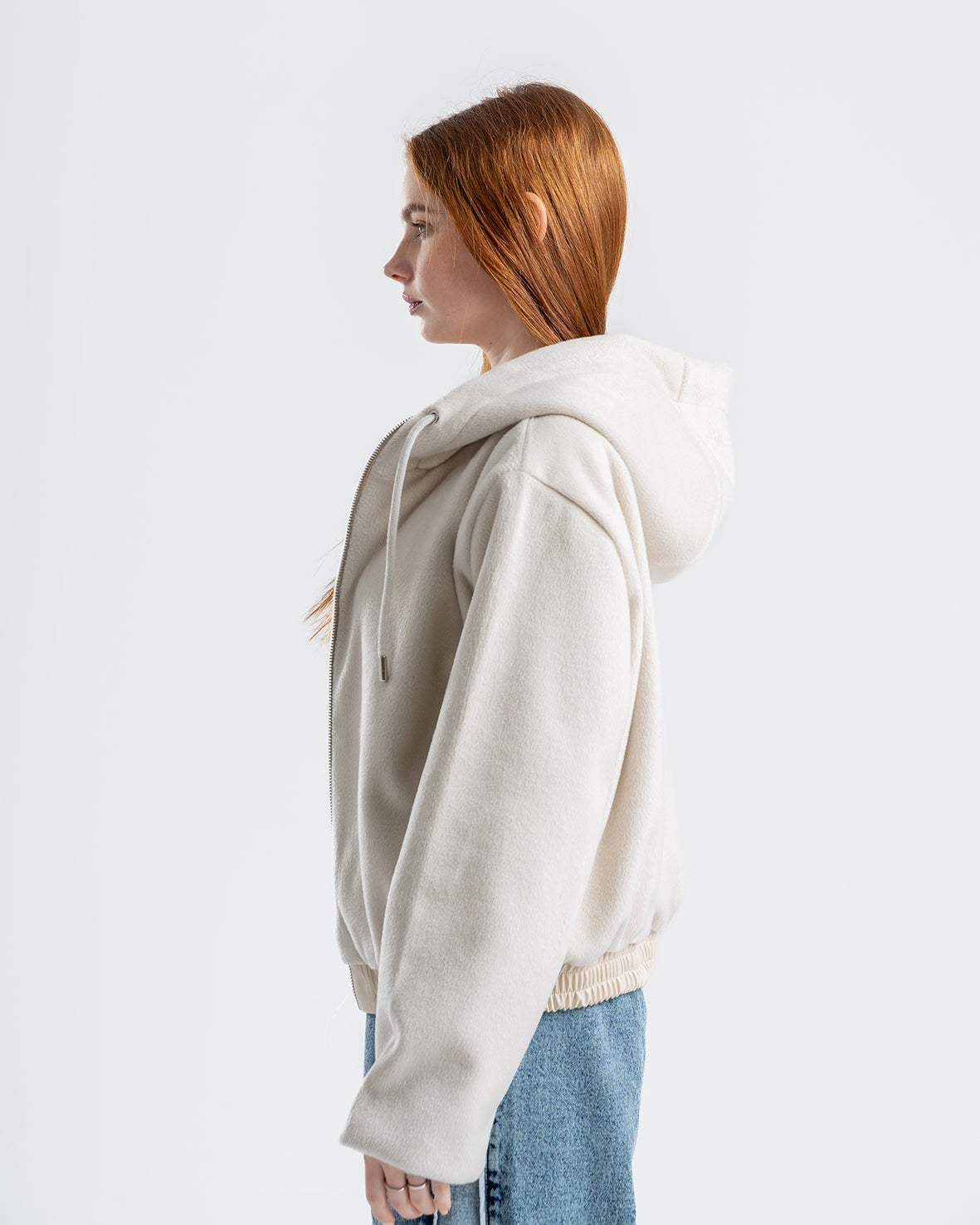 Women's Faux Fur Light Biege Jacket