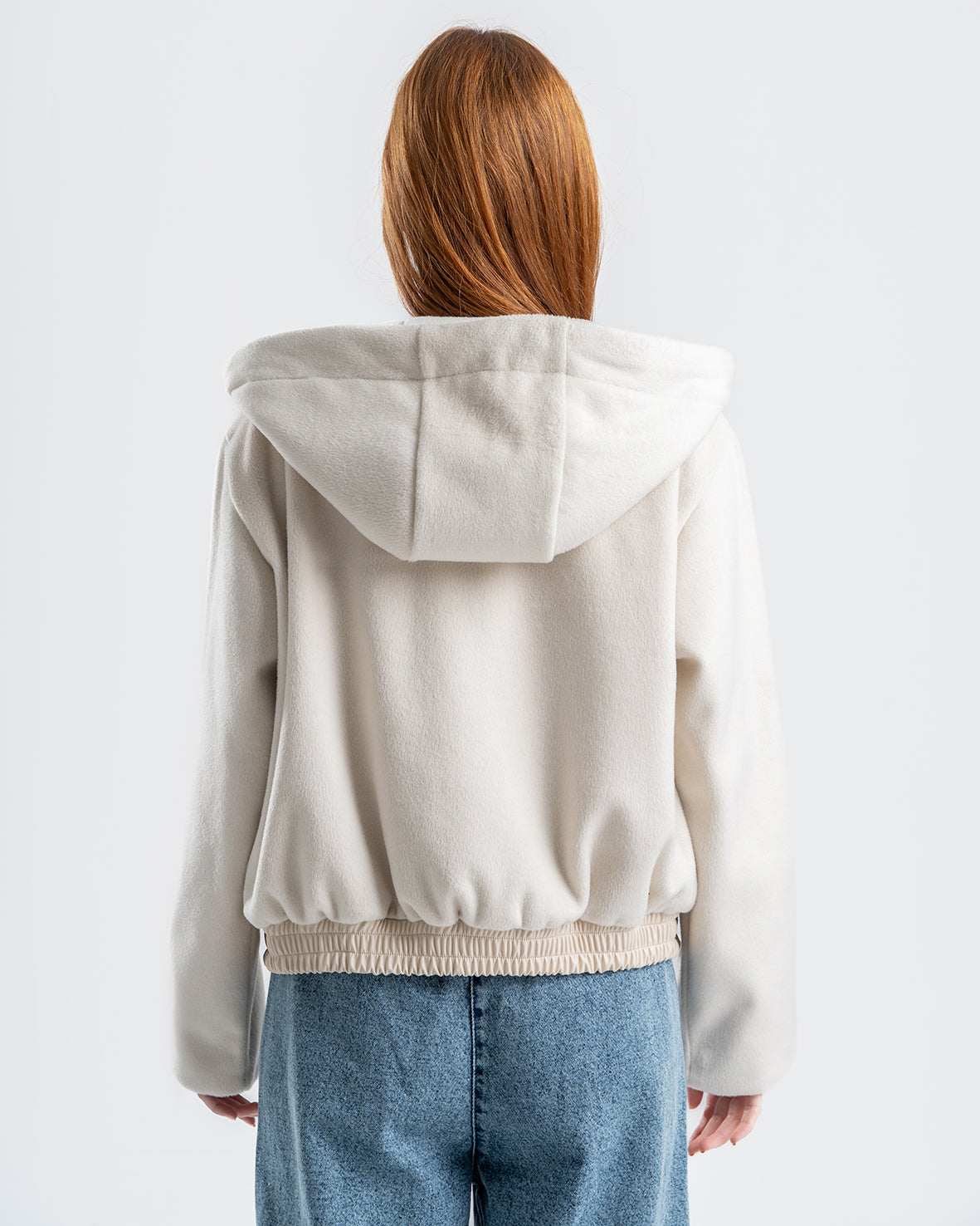 Women's Faux Fur Light Biege Jacket