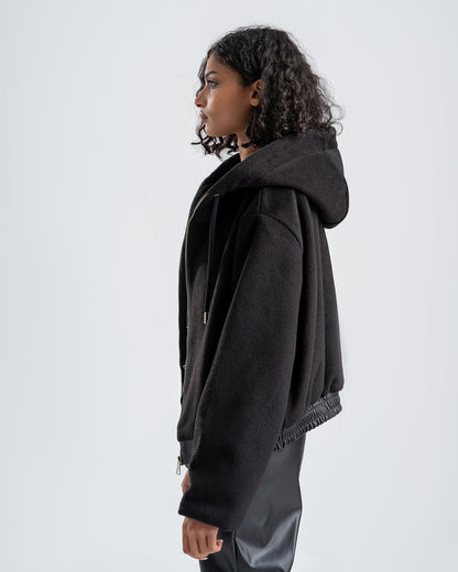 Women's Faux Fur Black Jacket