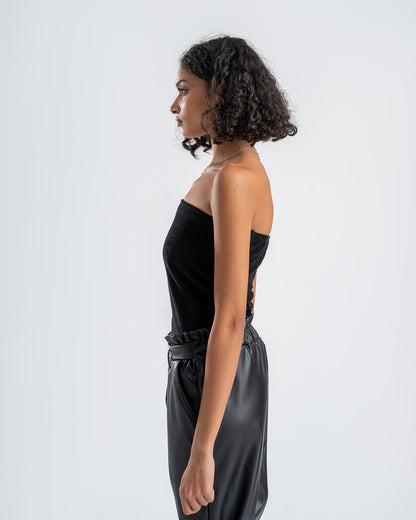 Women's Black Tube Top Strapless