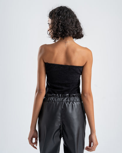 Women's Black Tube Top Strapless