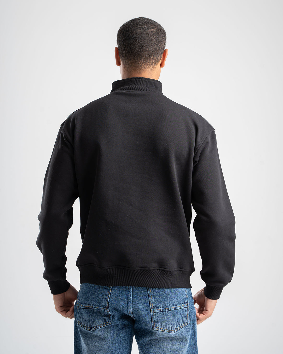 BLACK QUARTER-ZIP