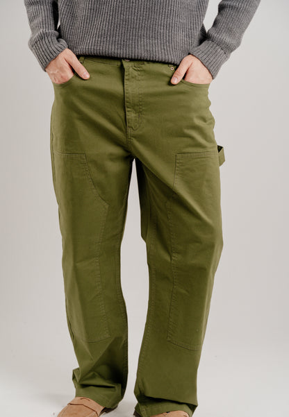 GREEN CARPENTER PANTS